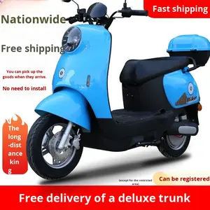 Sepeda Motor Listrik Skuter Roda Dua Cross-border Small Golden Turtle Bertenaga Baterai Rem Cakram Kecepatan Maksimum 25km/jam Mampu Menanjak Bukit - Product Image 4