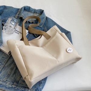 Sac à main de luxe pour femme, sac fourre-tout tendance, sac fourre-tout en toile avec poches - Product Image 3