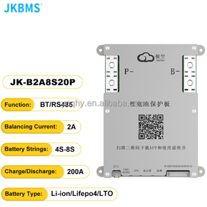 JK BMS スマートBMS 4S-8S <span class=keywords><strong>12V</strong></span>/24V対応 Bluetooth/RS485搭載 B2A8S20P 280Ahバッテリーパック用 - Product Image 2