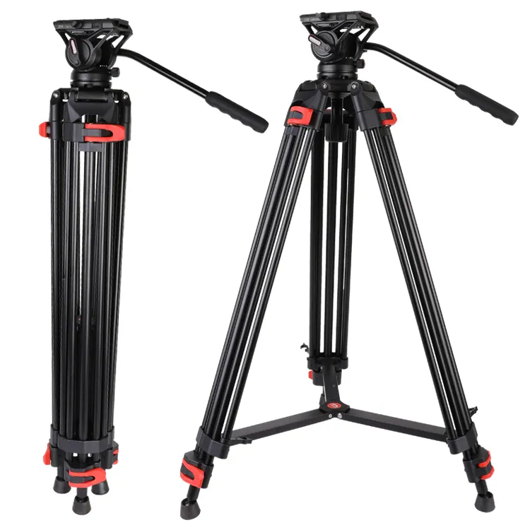 Coman usine gros caméra caméra vidéo trépied pour appareil photo reflex numérique nikon avec nouvelle tête fluide Q5S 1.89m - DF16LQ5S