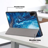 Couverture mince de cas de support d'impression en soie d'aimant/couleur unie pour HONOR Pad X8a 11 pouces 2024 nouveau