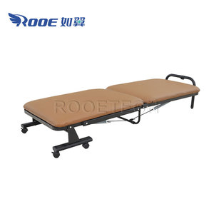 Lit de chaise inclinable d'<span class=keywords><strong>escorte</strong></span> d'hôpital d'accompagnement médical de cadre en acier enduit de charpie ou de cuir - Product Image 2