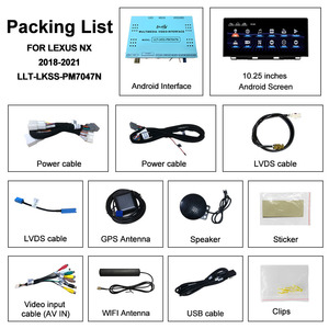 Lsailt 10.25 pouces 8 cœurs Android 13 CarPlay écran pour LEXUS NX 200T 300H 2018 -<span class=keywords><strong>2022</strong></span> BT 4G WIFI GPS affichage multimédia - Product Image 6