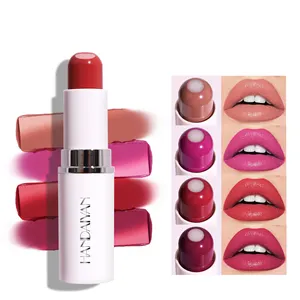 Handaiyan tout nouveau design rouge à lèvres végétalien organique maquillage paresseux oem hydratant imperméable mat rouge à lèvres nourrissant baume à lèvres
