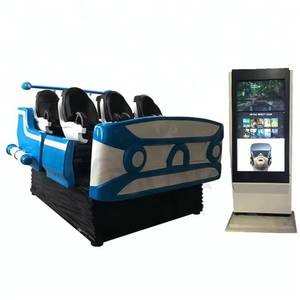 Plateforme de jeu vidéo d'attraction spatiale 9D VR avec 6 sièges, simulateur de marche dans l'espace à réalité virtuelle électrique - Product Image 5