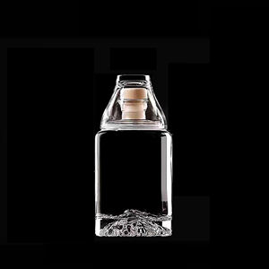 100 ההר התחתון מותאם אישית mml 500 מ "ל 700 מ ל 1000 מ" ל בקבוק זכוכית וויסקי רום וודקה טקילה עם כובע בקבוק זכוכית - Product Image 3