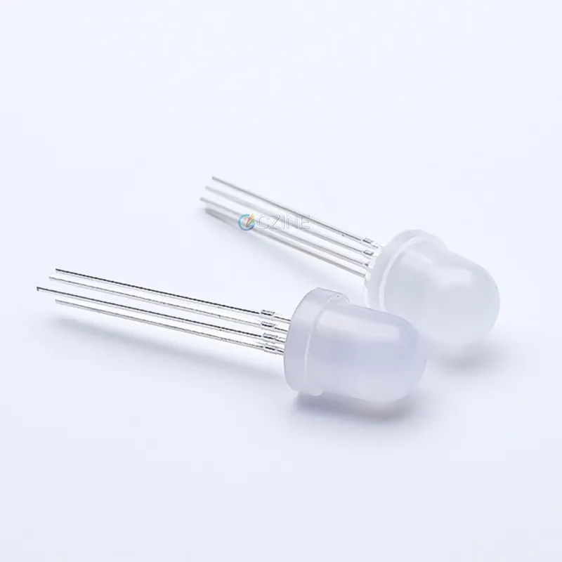 Programmier bar Adressierbar 5mm 8mm 10mm Vollfarb-RGB-Leuchtdip WS2811 sk6812 Point Control ws2811 5mm LED-Diode Mit ic