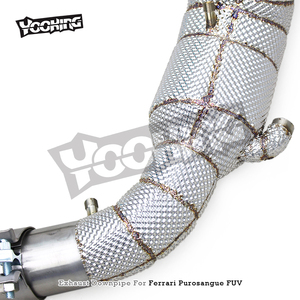 Tubo de Escape de Acero Inoxidable con Protección Térmica de Fábrica y Flujo Libre para Ferrari Purosangue FUV V12 6.5L 2022+ - Product Image 6