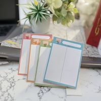 Bloc-notes personnalisé mignon et kawaii, blocs-notes en papier, papeterie, ensemble de notes adhésives pour l'école, fournitures de bureau, bloc-notes adhésif personnalisé
