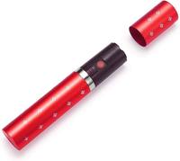 Porte-clés lampe torche LED 2025 rechargeable en PVC, nouveau design créatif pour fille, promotion rouge à lèvres