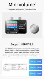 Testeur de tension et de courant KM003C, chargeur, alimentation - Z USB PD3.1 48V, double ports Type-C - Product Image 2
