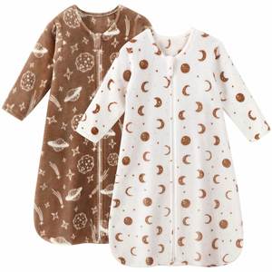 Saco de dormir de lana de manga larga para bebé niña, suave y transpirable - Product Image 2