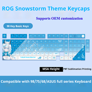 Nuevas Teclas Ergonómicas PBT con Sublimación <span class=keywords><strong>de</strong></span> Tinta, Tema Anime, Personalizadas para ROG, <span class=keywords><strong>EVA</strong></span>, CS:GO, para Teclado Mecánico OEM - Product Image 2