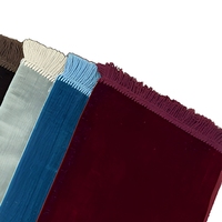 Tapis de prière musulman de luxe en polyester rembourré, pliable, avec dossier, couleur unie, pour mosquée et voyage en voiture, vente en gros