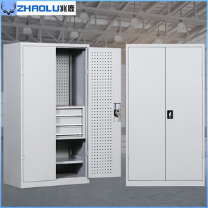 Zhaolu Heavy Duty Tool Cabinet 5 Layers 200kg Capacity Double Door Metal Storage With <b>Drawers</b> <b>Workshop</b> Factory Use - Product Image 2