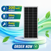 Panneau solaire monocristallin PERC bifacial AILI 200W demi-cellule, cadre en alliage d'aluminium anodisé, efficacité de 23,5 % pour balcon