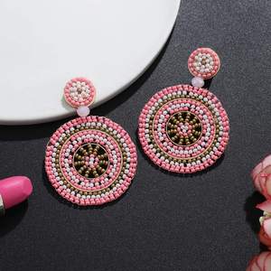 Bijoux de mode en acier inoxydable, design exquis de perles de Poméranie, boucles d'oreilles à la mode - Product Image 6