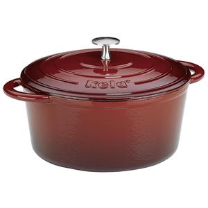 Olla de hierro fundido ovalada Kela Roaster Calido de 6.5 Qt para hornear y asar - Product Image 1