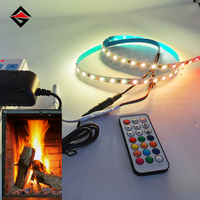Lampe LED de scène populaire DC12V RGBIC 1M avec effet flamme et veilleuse