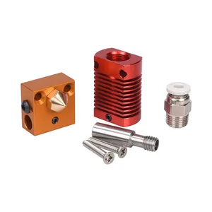 Piezas de Metal personalizadas CNC, Kit de extrusora Hotend, piezas de repuesto de impresora 3d, boquilla de cabezal caliente de Metal, bloque de calentador