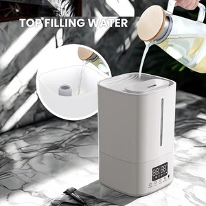 Humidificador Evaporativo de Vapor Frío y Cálido en Oferta, Diseño de Llenado Superior, 5L, Humidificador Evaporativo de Aromaterapia para Interiores, Oxígeno Medicinal - Product Image 2