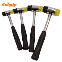 Marteau souple double face SOLUDE, marteau multifonctionnel en caoutchouc antidérapant, 20 mm, 25 mm, 30 mm, 35 mm, 40 mm