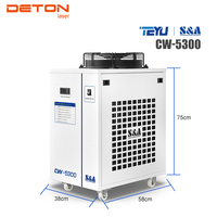 Refroidisseur d'eau industriel TEYU S&A CW5300, prix d'usine, distributeur DETON, refroidisseur d'eau refroidi par air pour machine de découpe laser CO2