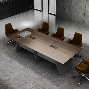 Modern Wooden Modular Conference <b>Table</b> Meeting Room Desk <b>Office</b> Furniture Luxury 8 10 Person Meeting <b>Table</b> With Chairs - Product Image 1