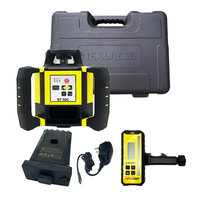 Récepteur de niveau laser rotatif double axe RT-90C à vitesse réglable, durable, auto-nivelant, laser rouge avec faisceau rotatif