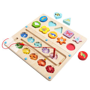 Nouveau 2026 Jouet Montessori 2 en 1 pour bébé : <span class=keywords><strong>Jeu</strong></span> de labyrinthe de perles et de tri de couleurs, éducatif, pour l'apprentissage des formes et le développement sensoriel - Product Image 3