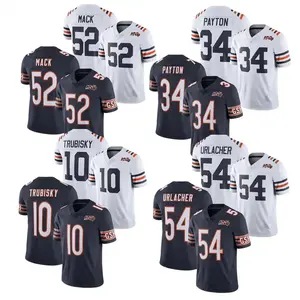 Mens Stitched #29 Tarik Cohen #10 Mitchell Trubisky #52 Khalil M-a-c-k #34 Walter Payton American Football Jerseys