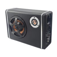 Caisson de basses audio pour voiture 6\"8\"10\" 12V Haut-parleur de voiture actif haute puissance Amplificateur intégré Caisson de basses Son Haut-parleurs de voiture Boîte