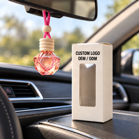 Diffuseur d'air pour voiture avec logo personnalisé, flacon diffuseur suspendu pour voiture, flacon diffuseur d'huiles essentielles 8ml
