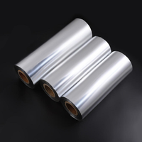 Film PET laminé souple de qualité industrielle, film composite enduit, rouleau de feuille d'aluminium épaisse personnalisée, choix des clients