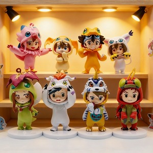 Set de 8 Figuras de Acción de Monstruos, Tai <span class=keywords><strong>Agumon</strong></span>, Yagumon, <span class=keywords><strong>Digimon</strong></span>, Balurimon, Biwamon, Adornos de Juguete, Modelos de PVC - Product Image 1