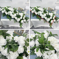 DKB – Chemin de table floral artificiel haut de gamme personnalisé pour décoration de centre de table de mariage – Fournisseur en gros de compositions florales