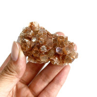 Spesimen Mineral Mentah Kluster Batu Oranye Kristal Alami Kualitas Tinggi untuk Dekorasi