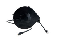Mini Carrete de Cable Retráctil con Retorno Automático por Resorte DYH-1703 Cat6 7m RJ45 para Uso en Telecomunicaciones