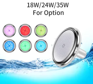 Rafine tasarım patentli 1-1/2 "duvara monte RGB 316L paslanmaz çelik sualtı 1.5 inç LED yüzme lampe piscine havuz ışığı