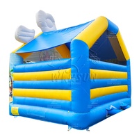 WINSUN Pirata Tema Inflable Casa de Rebote Castillo de Salto Inflable para Niños y Adultos