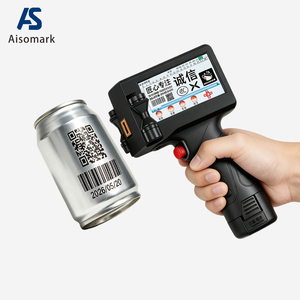 Imprimante à jet d'encre manuelle Aisomark 12,7 mm, <span class=keywords><strong>prix</strong></span> d'usine, machine de codage de date, de numéro et de logo, imprimante à jet d'encre portable pour plastique et métal - Product Image 1
