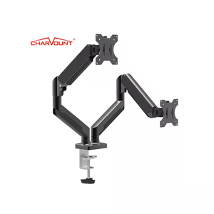 CHARMOUNT Max VESA 100*100mm Soporte de <span class=keywords><strong>monitor</strong></span> dual Brazos de <span class=keywords><strong>monitor</strong></span> de escritorio de montaje <span class=keywords><strong>doble</strong></span> - Product Image 1