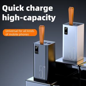 새로 설계된 대용량 <span class=keywords><strong>50000mah</strong></span> 전원 은행 22.5W 모든 휴대 전화에 대한 끈과 초고속 충전 휴대용 파워 뱅크 - Product Image 3