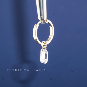 Boucles d'oreilles en or blanc 14 carats avec diamants de laboratoire pour femmes, boucles d'oreilles classiques en diamants, bijoux fins, cadeau de mariage, fournisseur - Product Image 3