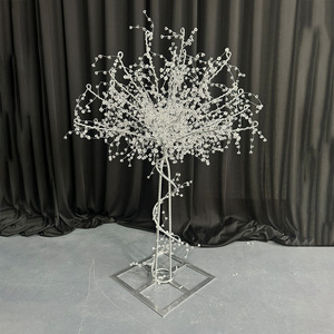 Nouvelle décoration de mariage : Arbre en cristal pour aménagement de mariage en hôtel, chemin de fleurs pour table principale, centres de table, arbre en cristal LED - Product Image 3