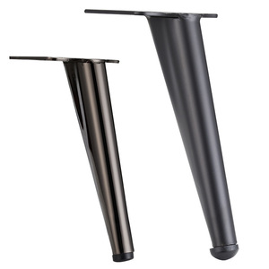 Patas para Muebles B034, Patas Metálicas para Sofá, Diseño Moderno, Fácil Instalación, Acero Laminado en Frío, Acabado en Pintura Negra - Product Image 3