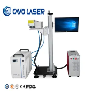 Máquina de marcação uv de laser temperado, linha de montagem, código do lote, data, transformers