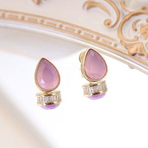 ต่างหูเงินแท้ S925 ดีไซน์หรูหรา รูปทรงหยดน้ำ ประดับเพชรซิคอน สไตล์ยุโรปอเมริกัน สำหรับคนมีระดับ ขายส่ง - Product Image 1