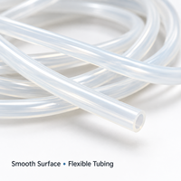 Tube en silicone translucide sur mesure, tube en silicone transparent flexible pour pompes de transfert de fluides et équipements de distribution OEM ODM