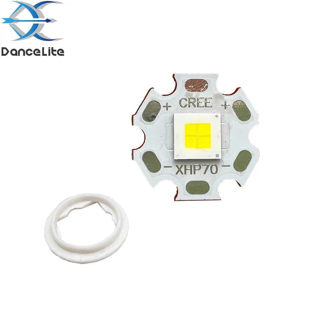 NEW Super Powerful 45W CREEXHP70.3 4-CORE 6V 7A White Light LED Emitter Bead Chip For Flashlights DIY